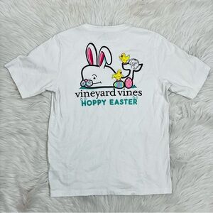 NWOT! Vineyard Vines "Hoppy Easter" kids' short-sleeve shirt Sz M